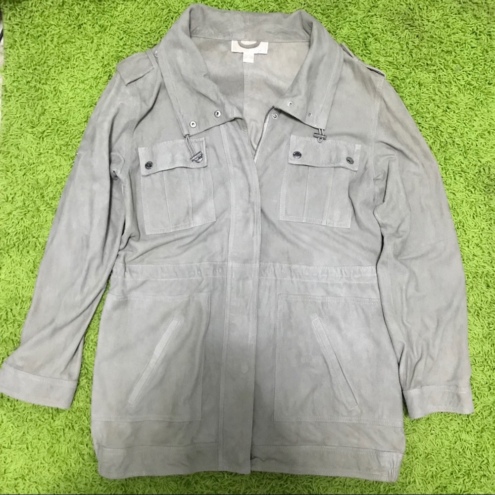 Michael by Michael Kors Military Suede Jacket